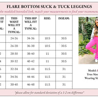 PREORDER: Fallon Flare Suck and Tuck Leggings in Two Colors