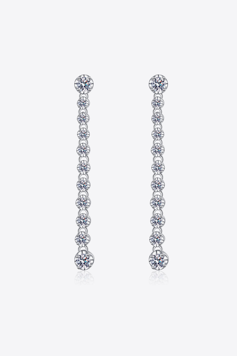 Adored 1.18 Carat Moissanite Long Earrings