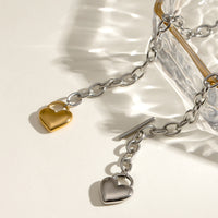 Stainless Steel Heart Chain Necklace