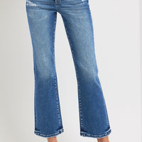 RISEN Full Size Tummy Control High Rise Crop Bootcut Jeans