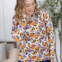 IN STOCK Blair Long Sleeve Top - Autumn Purple Abstract FINAL SALE