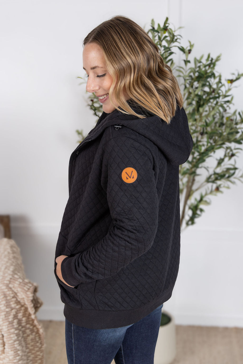 IN STOCK Kyla Zipper Snap Jacket - Black FINAL SALE