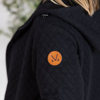 IN STOCK Kyla Zipper Snap Jacket - Black FINAL SALE