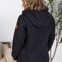 IN STOCK Kyla Zipper Snap Jacket - Black FINAL SALE