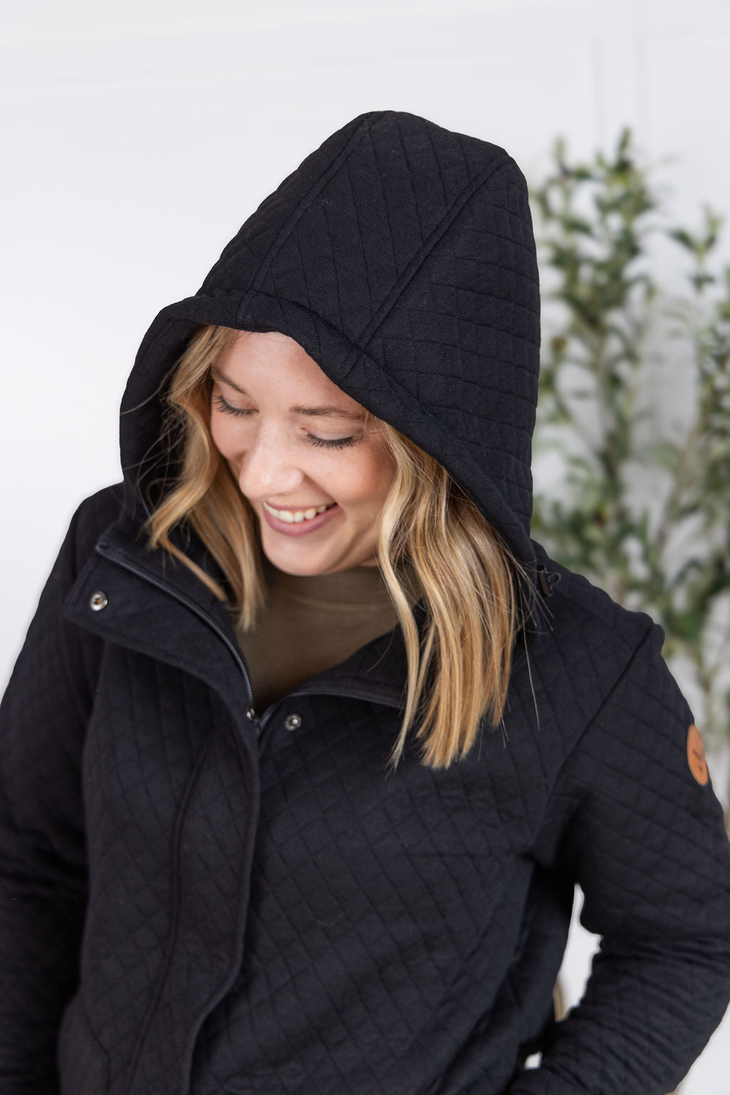 IN STOCK Kyla Zipper Snap Jacket - Black FINAL SALE