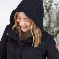 IN STOCK Kyla Zipper Snap Jacket - Black FINAL SALE