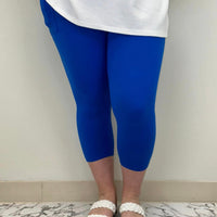 Sapphire Blue Capri w/ Pockets