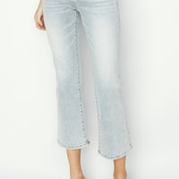 RISEN Full Size Mid Rise Cropped Flare Jeans