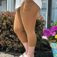 Caramel Capri & Leggings w/ Pockets