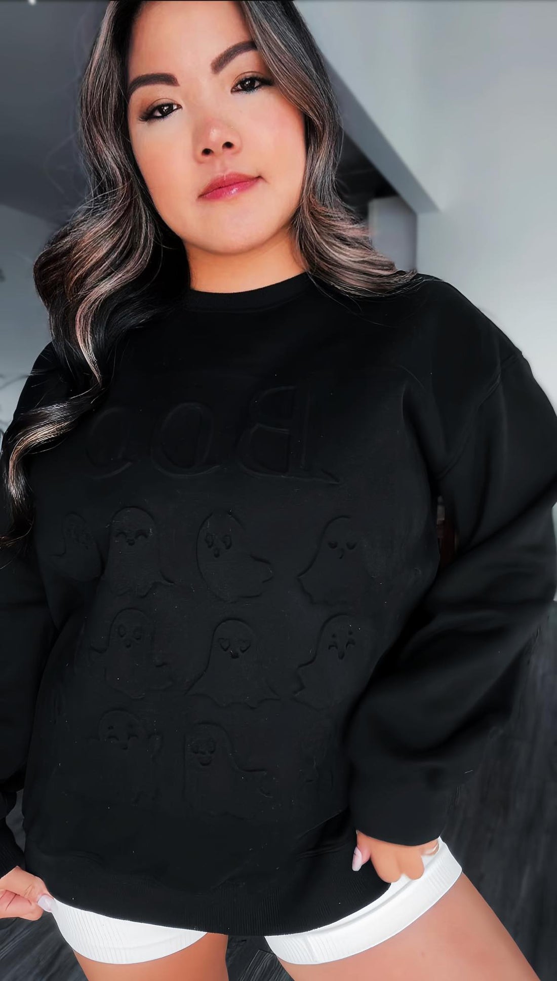 PREORDER: Boo Embossed Sweatshirt
