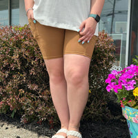 Caramel Biker Shorts