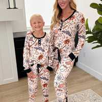 PREORDER: Matching Halloween Jogger Pajama Set in Four Prints