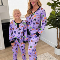 PREORDER: Matching Halloween Jogger Pajama Set in Four Prints