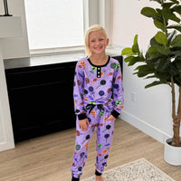 PREORDER: Matching Halloween Jogger Pajama Set in Four Prints