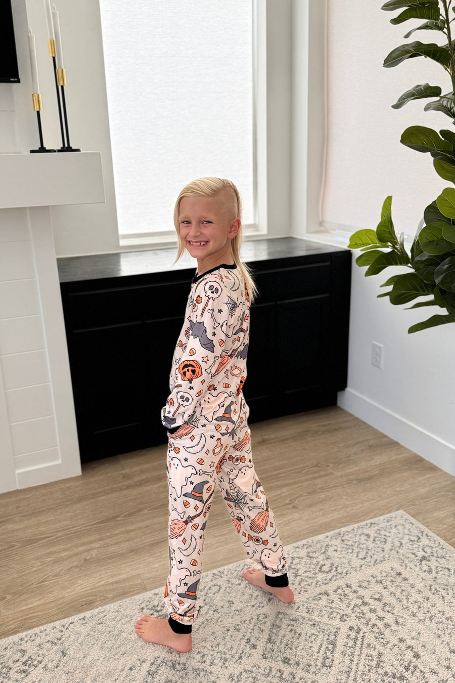 PREORDER: Matching Halloween Jogger Pajama Set in Four Prints