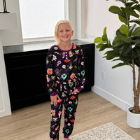 PREORDER: Matching Halloween Jogger Pajama Set in Four Prints