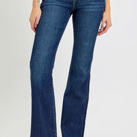 RISEN Full Size High Rise Flare Jeans with Pockets