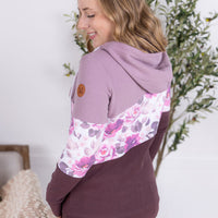 IN STOCK Colorblock Fullzip - Purple, Autumn Blossom, and Plum FINAL SALE