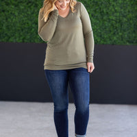 IN STOCK Larissa Long Sleeve - Olive FINAL SALE