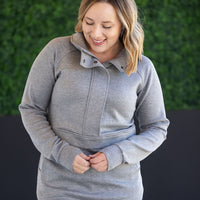 IN STOCK Mia Scuba Halfzip - Grey
