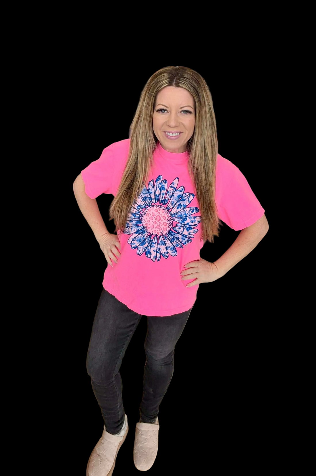 Leopard Floral Flower Tshirt