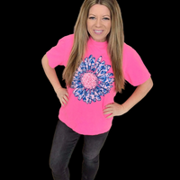 Leopard Floral Flower Tshirt