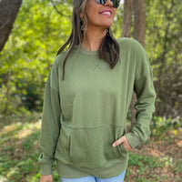 PREORDER: Magnolia Pocket Sweatshirt in Two Colors