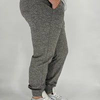 Grey Heathered Fleece Joggers