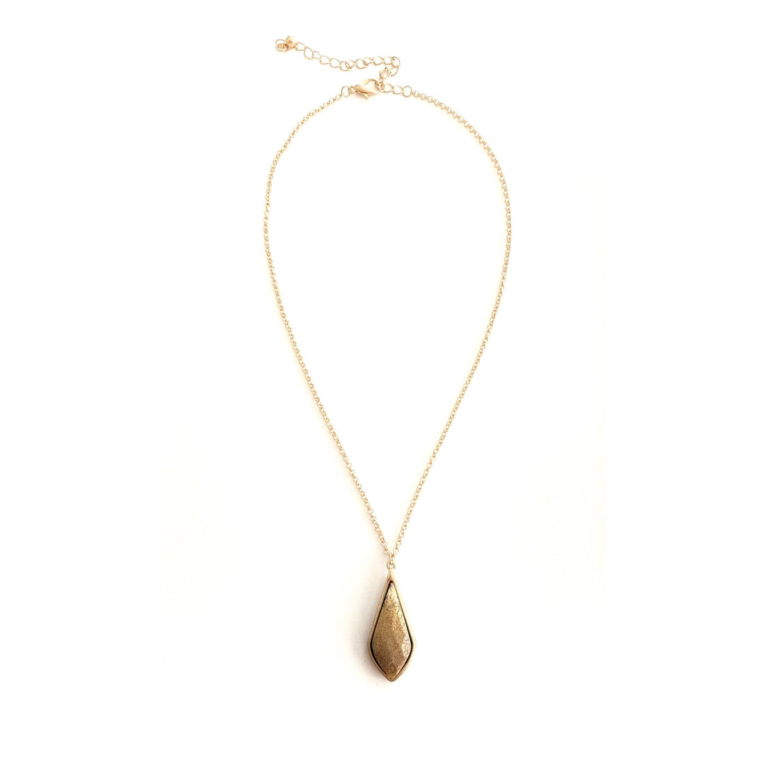 Desert Haze Long Stone Pendant Necklace