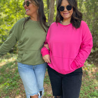 PREORDER: Magnolia Pocket Sweatshirt in Two Colors