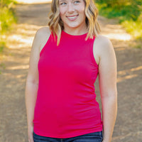 IN STOCK Tara Ribbed Tank - Hot Pink