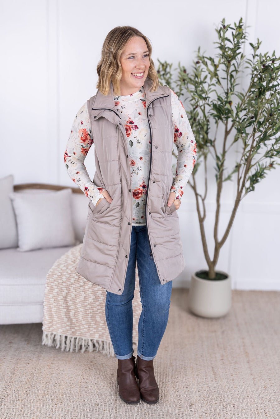 IN STOCK Blair Long Sleeve Top - Pink Bloom