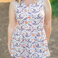 IN STOCK Renee Ruffle Tank - Harvest Floral FINAL SALE