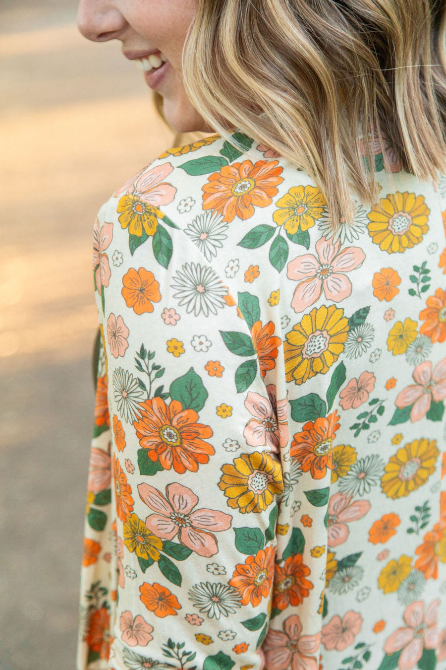 IN STOCK Classic Cardigan - Fall Boho Floral FINAL SALE