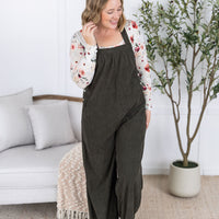 IN STOCK Corduroy Overalls - Olive