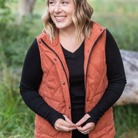 IN STOCK Corduroy Vest - Pumpkin FINAL SALE