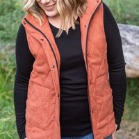 IN STOCK Corduroy Vest - Pumpkin FINAL SALE