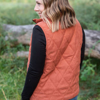 IN STOCK Corduroy Vest - Pumpkin FINAL SALE