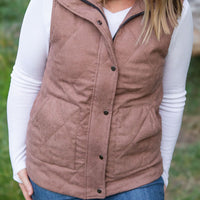 IN STOCK Corduroy Vest - Chestnut FINAL SALE