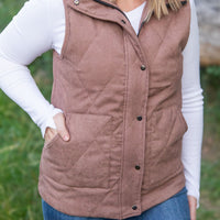 IN STOCK Corduroy Vest - Chestnut FINAL SALE