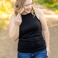 IN STOCK Tara Ribbed Tank - Black | Women's Tank Top