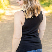 IN STOCK Tara Ribbed Tank - Black | Women's Tank Top