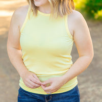 Tara Ribbed Tank - Yellow | Women's Tank Top