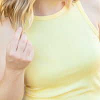 IN STOCK Tara Ribbed Tank - Yellow