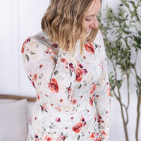 IN STOCK Blair Long Sleeve Top - Pink Bloom