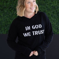 IN STOCK Corrine Embroidered Hoodie - In God We Trust
