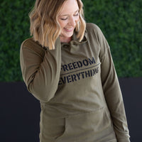 IN STOCK Corrine Embroidered Hoodie - Freedom Over Everything