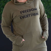 IN STOCK Corrine Embroidered Hoodie - Freedom Over Everything