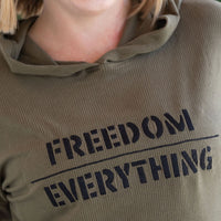 IN STOCK Corrine Embroidered Hoodie - Freedom Over Everything