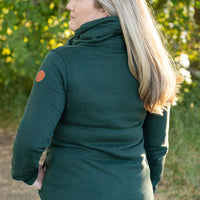 IN STOCK Quinn ZipUp Cowl - Evergreen | Women's Hoodie